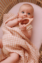 Load image into Gallery viewer, Muslin Swaddle in Rose Check
