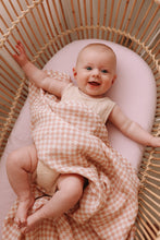 Load image into Gallery viewer, Muslin Swaddle in Rose Check
