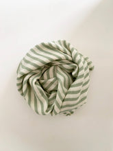 Load image into Gallery viewer, Muslin Swaddle in Sage Stripe
