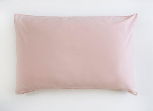 Jersey Pillowcase in Rose