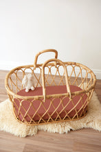 Load image into Gallery viewer, Jersey Bassinet Sheet in Clay
